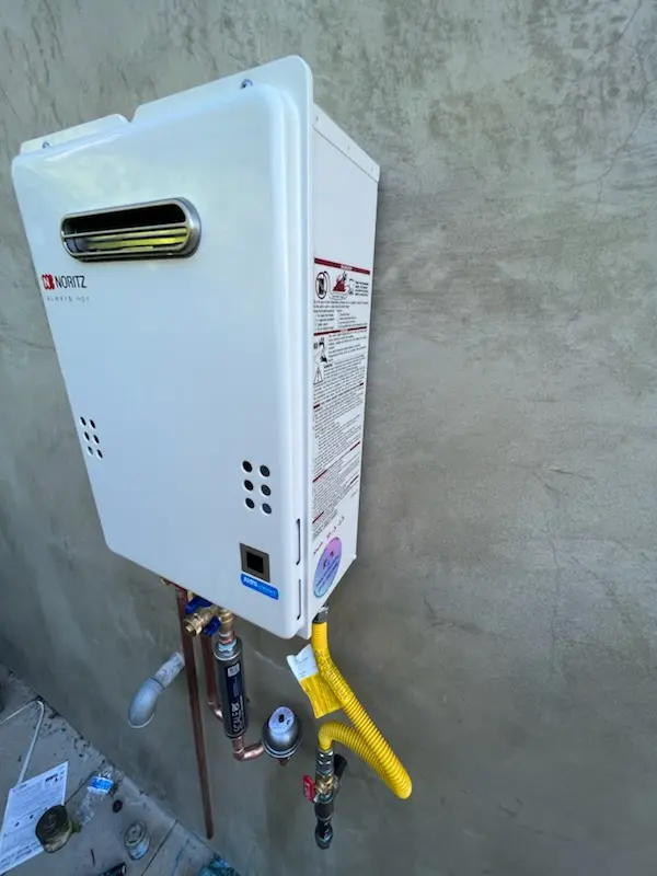 Tankless water heater installation for Commerce Square homes